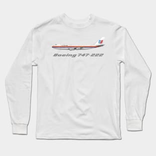 United Airlines 747-200 Shirt Version Long Sleeve T-Shirt